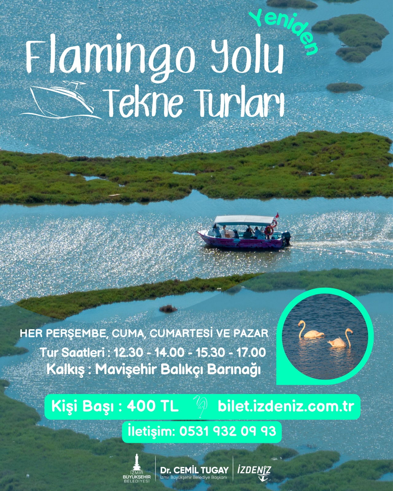 Flamingo Yolu tekne turu görseli